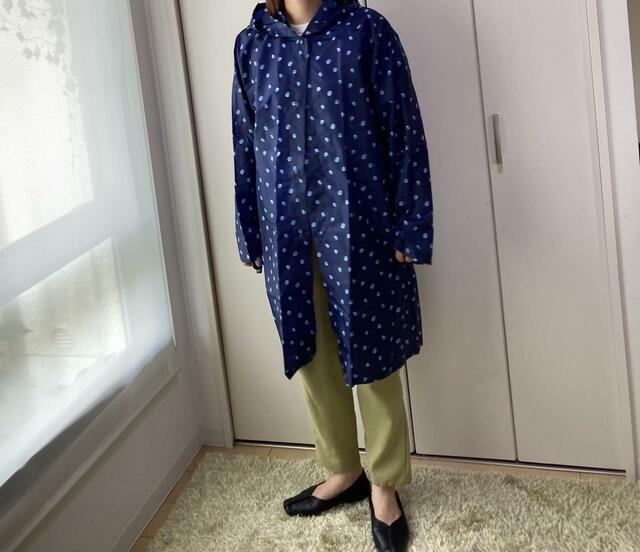 【ファッションセンターしまむら Ladies レインコートはっ水】サイズはL/LLを購入