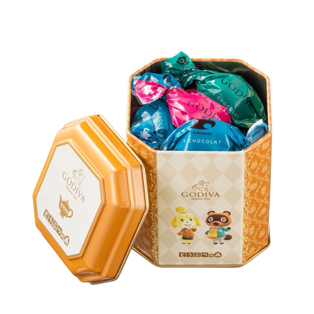 【ゴディバ meets どうぶつの森】「ゴディバ meets どうぶつの森 G ショコラ アソートメント 6粒入」1,944円