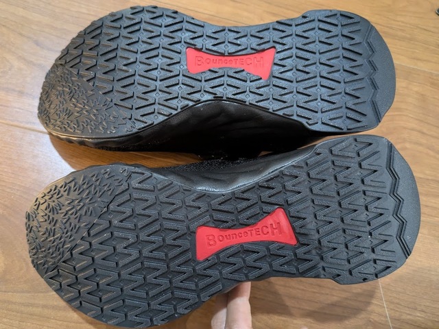 【ワークマン アスレシューズ ハイバウンス】靴底は“WM”のラバー仕様で滑りにくくなっています◎