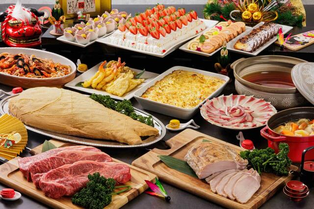 「新春ファミリーランチブッフェ」＜期間：2026年1月1日～4日＞【【大阪】にぎり寿司もはりま牛の鉄板焼も食べ放題！1月1日から4日間限定「新春ファミリーランチブッフェ」開催！】