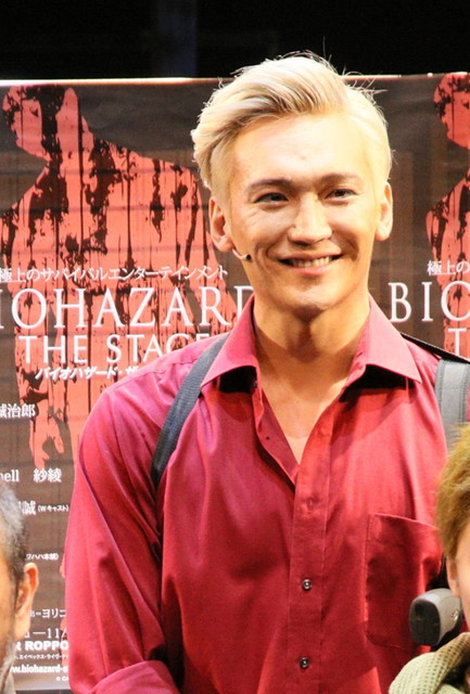 『BIOHAZARD THE STAGE』／会見の様子　丘山晴己