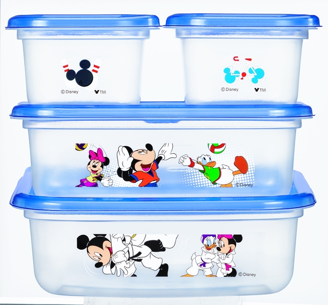 ジップロック® コンテナー　長方形　ベーシックアソート　＜ミッキー＆フレンズ＞20