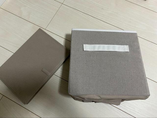 【ニトリ　収納ボックス プレッソ レギュラー】中敷きをつけ外しできるので持ち帰りやすい