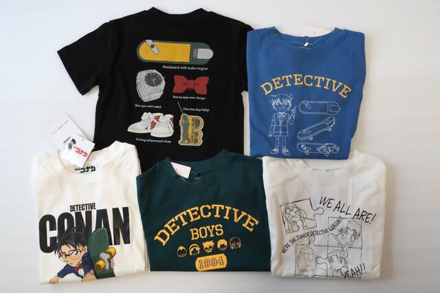 【ワークマン『名探偵コナン』プリント半袖Tシャツキッズ】キッズ用も展開！カラフルで楽しいイラストが描かれています♪