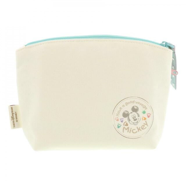 ポーチ 2,800円｜幅約19×高さ約15×マチ約5cm｜「ダッフィー＆フレンズのフロム・オール・オブ・アス」グッズ｜東京ディズニーリゾート40周年“ドリームゴーラウンド”｜発売日：2023年4月10日（月）｜販売店舗：東京ディズニーシー「マクダックス・デパートメントストア」