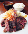 壱庵 本町店　ステーキ定食（400g）　1600円