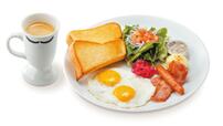 「ドンキースペシャルブレックファスト（目玉焼き/プレーントースト）」＜¥880＞【びっくりドンキーのモーニングメニュー人気ランキング】