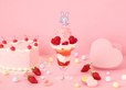 べリエちゃん♡いちごパフェ 1,590円｜mezzo piano 35th Anniversary Cafe