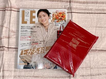 雑誌の付録 特別付録マッキントッシュの「チェック柄トート」は2Lペットボトル3本