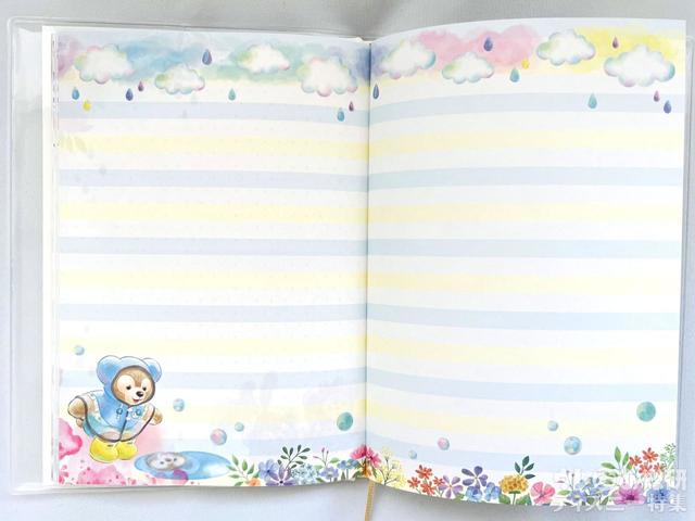 「ダッフィー&フレンズのビューティフル・レイニーデイズ」ノートセット中身