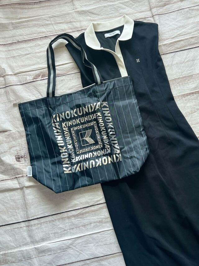 ブラックのポロドレスに合わせてみました♪