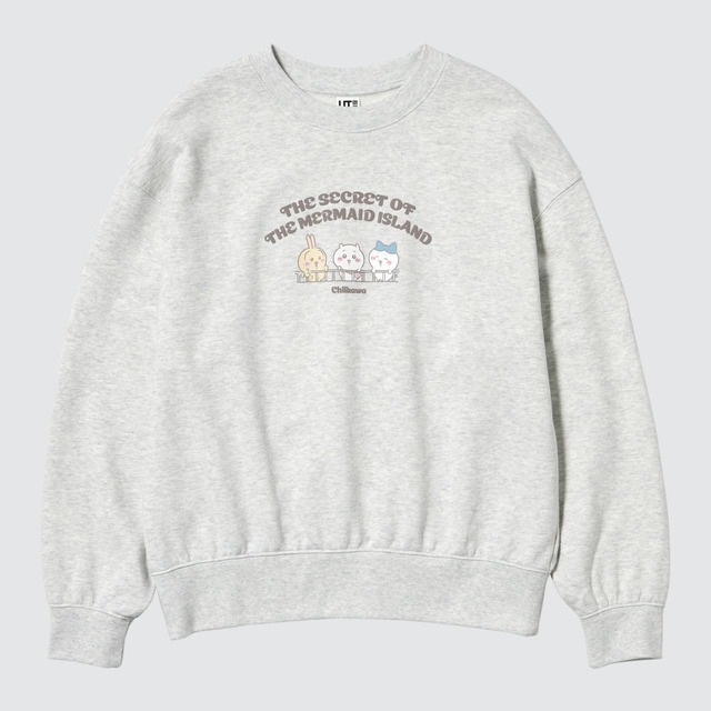 【ユニクロ×ちいかわ】「ちいかわ スウェットシャツ」3,990円（XS～3XL）