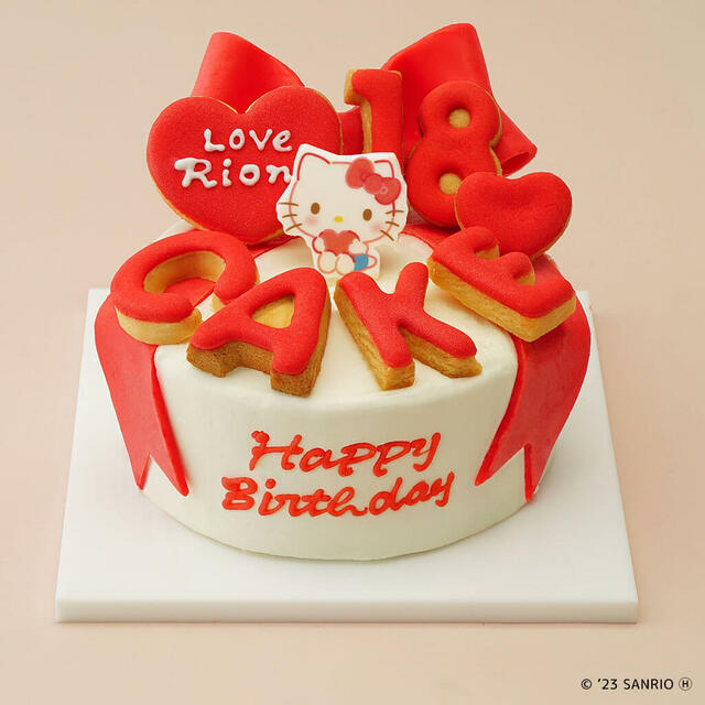 「プリセットデザイン ハローキティ」【推しのためのカスタムケーキメーカー】