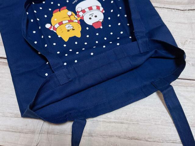 【kodomoe12月号付録 ノラネコぐんだん おおきなトート】内側はポケットなどはなく、シンプルな作りです