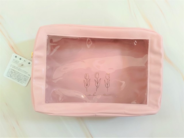 【セリア】クリア窓付きポーチ