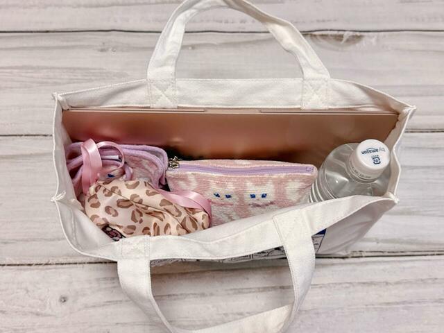 外出先で仕事をする際の必需品を入れてみたところ、必要なものはしっかり収まりました♪