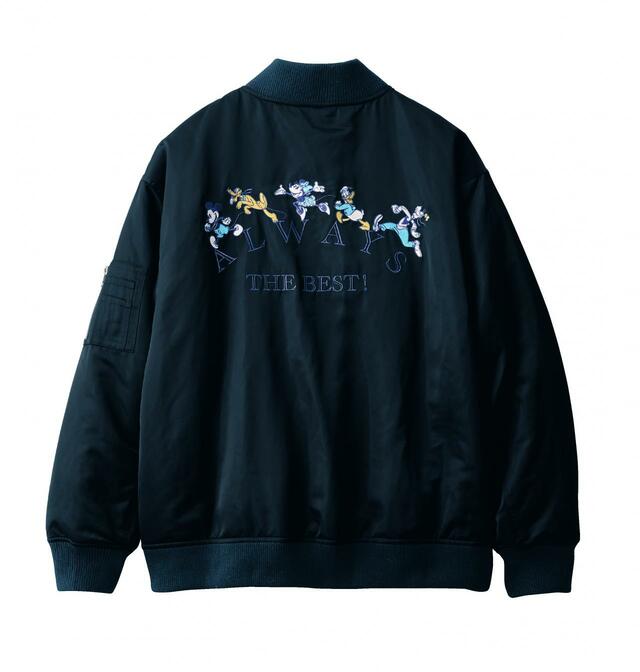 中わた刺繍ブルゾン「ミッキー＆フレンズ」｜￥9,990 （税込）