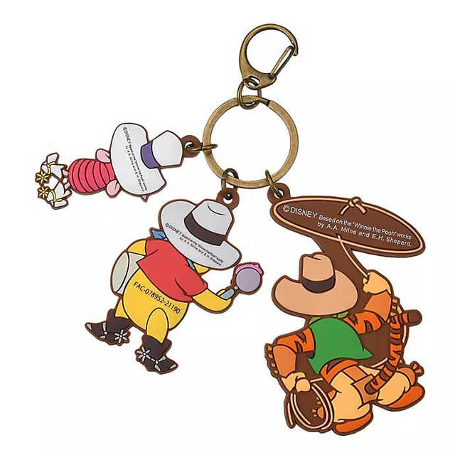 プーさん、ピグレット、ティガー キーホルダー・キーチェーン ジャラジャラ Western Pooh 2,200円