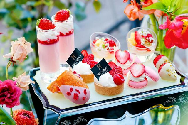 「苺づくしのスイーツ（イメージ）」＜2024年3月5日（火）～4月23日（火）＞【ザ ストリングス 表参道ストロベリーガーデン アフタヌーンティー】