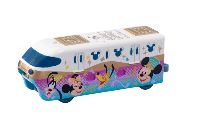 ディズニー・ビーグル・コレクション ディズニーリゾートライン トミカ 1,200円｜高さ約3×幅約2×長さ約7.5cm｜東京ディズニーリゾート35周年“Happiest Celebration! ”スペシャルグッズ