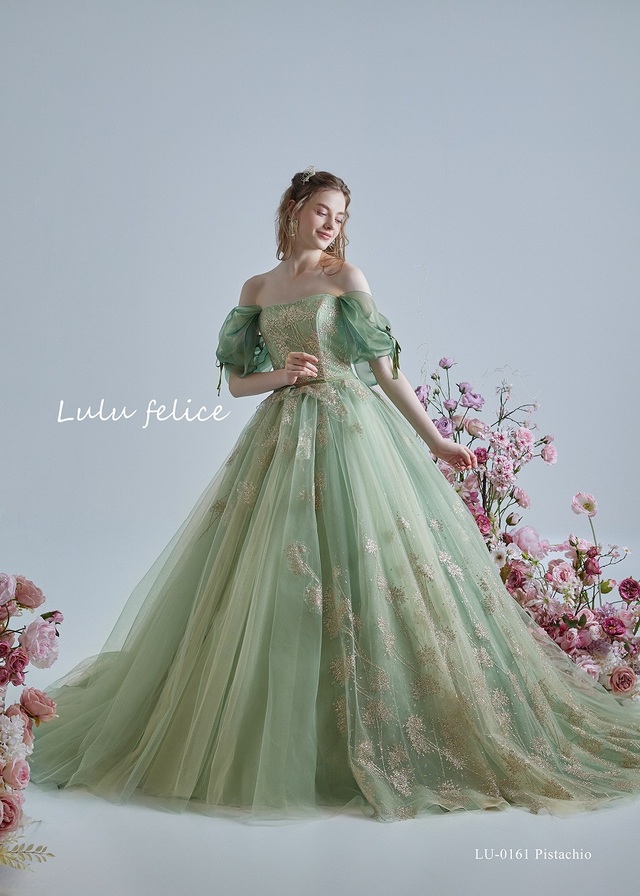 「Lulu felice(ルル・フェリーチェ)」新作ウェディングドレス LU-0161_Pistachio