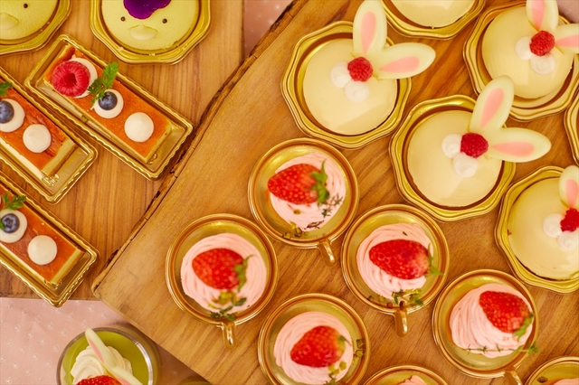 『アリスのスイートティーパーティー ～不思議の国のイースターガーデン～』デザートブッフェ