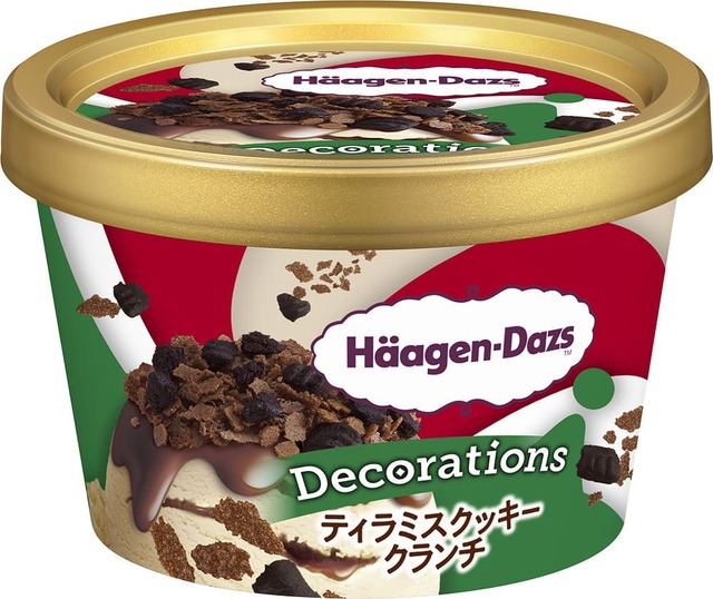 【ハーゲンダッツ】ミニカップ Decorations『ティラミスクッキークランチ』商品画像