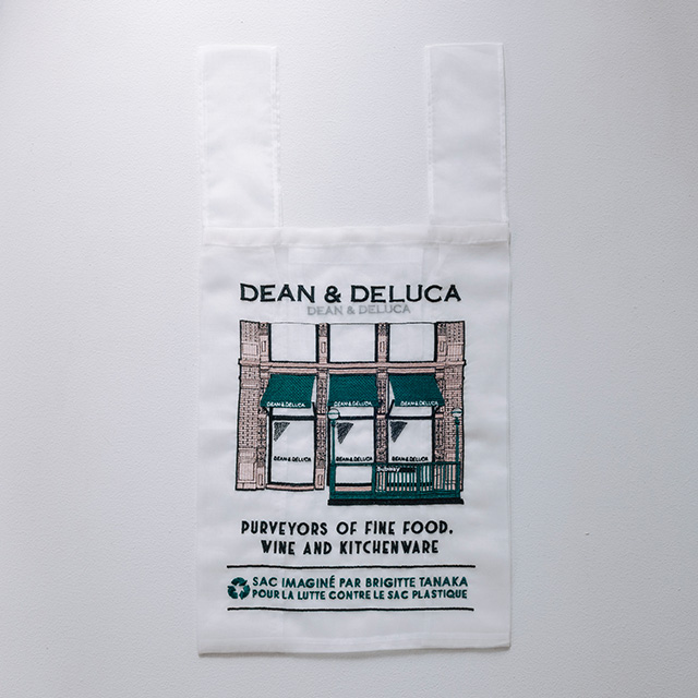 【DEAN ＆ DELUCA×Brigitte Tanaka オーガンジーバッグ／SOHO】1977年に1号店がオープンした「ニューヨーク ソーホーの店舗」のデザイン