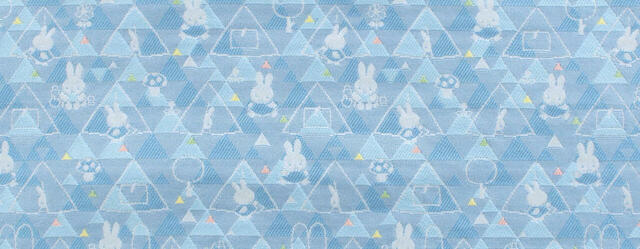 さんかくミッフィー　色はブルーとイエローの2色（画像はブルー）【TATSUMURA × miffy】
