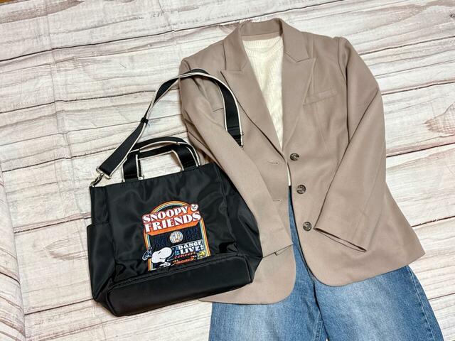 ブレザー&デニムコーデに合わせてみました。かわいい!