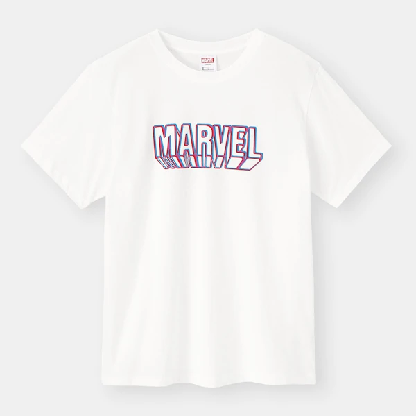 GU × MARVEL】マーベルヒーロー&ロゴが飛び出す! 3Dシャツ&パーカ
