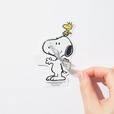 【PEANUTS×Afternoon Tea】限定アートのステッカーは2層になっていて遊び心もたっぷり