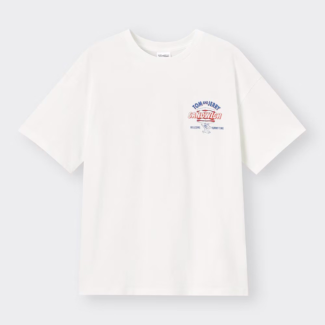 グラフィックT(5分袖) ¥1,290|GU「トムとジェリー」コレクション