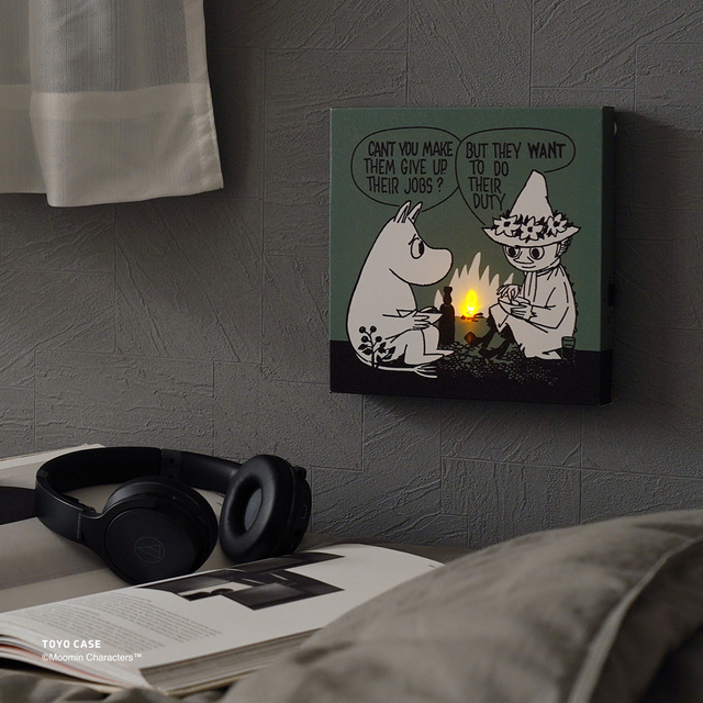 「LEDキャンバスアートポスター ムーミン」2,990円（税込）