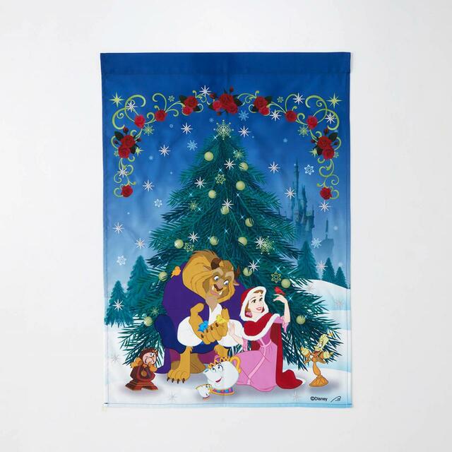 光沢刺繍入りクリスマスタペストリー|ベルメゾン ディズニーファンタジーショップ『アナと雪の女王』『美女と野獣』グッズ