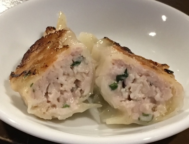 「シソ餃子」（５個430円）