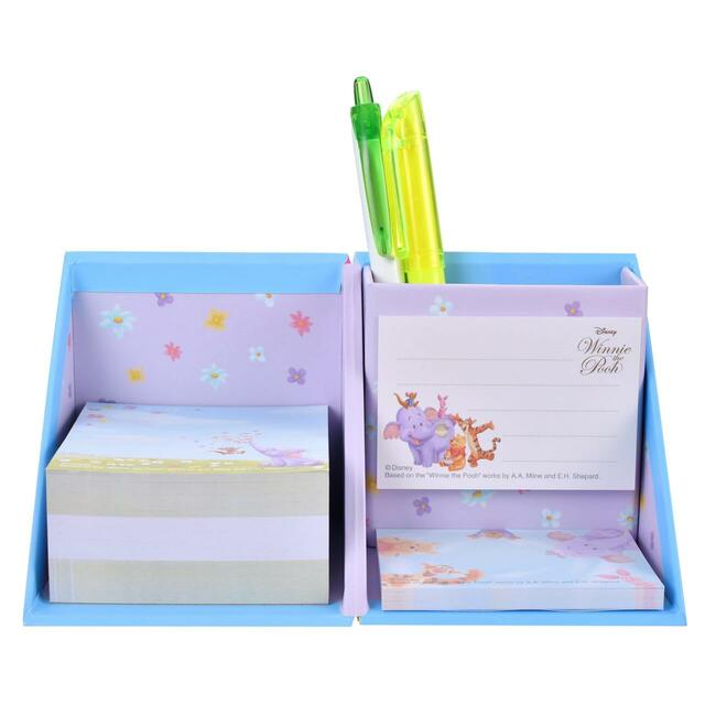 プー&フレンズ 付箋・メモ帳 ペンスタンド付き Roo & Lumpy - From the Winnie-the-Pooh 950円