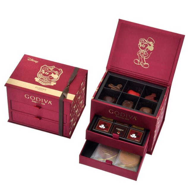 【GODIVA】ミッキー チョコレート・クッキー アソート ボックス入り スイーツセット Disney Valentine 2025 7,800円