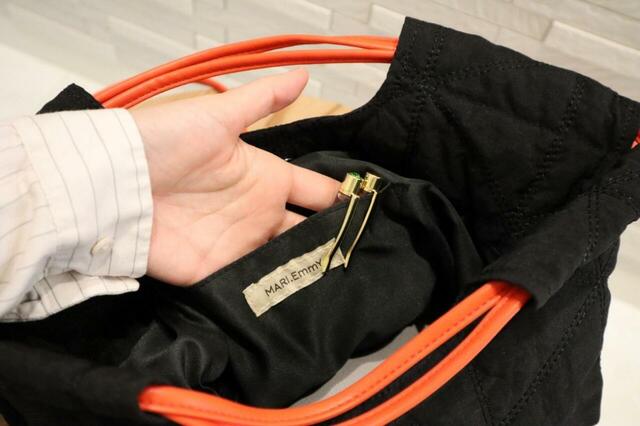 【しまむら　レディース　ナップサック（MARIE）】便利な内ポケットも付いています♪