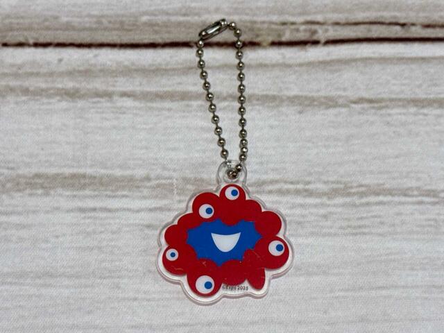 【ミャクミャクシール帳セット】4：アクリルキーホルダー／素材：アクリル／サイズ：約 縦4×横3.5cm［最大］