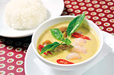 コカレストラン＆マンゴツリーカフェ 有楽町（有楽町） エビのグリーンカレー“ゲーンキャオワーンクン” 1050円 まろやかな味の中にもしっかりとした辛さが味わえる。特に女性の注文が多いとか。