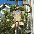 ダッフィーのリースも手作り