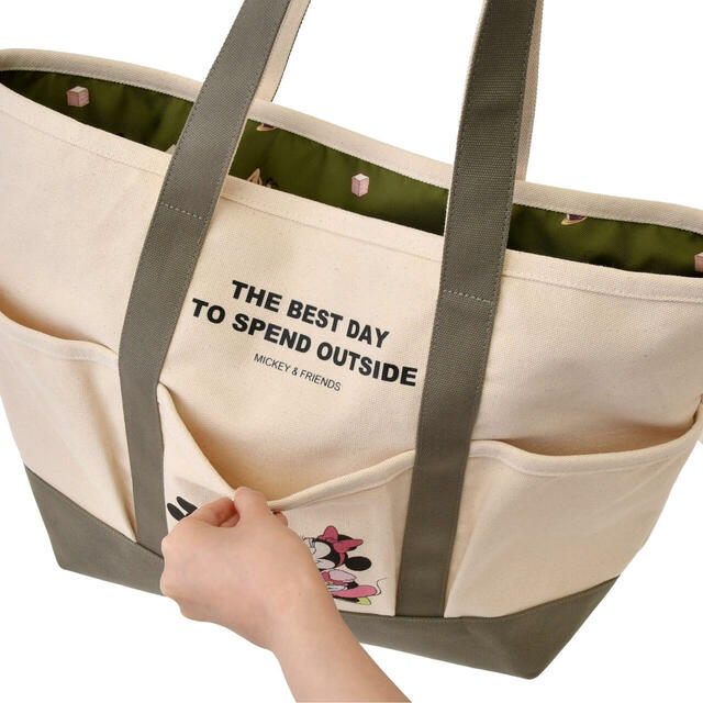 ミッキー&ミニー トートバッグ SPRING PICNIC 5,000円