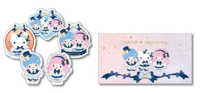 H賞：ミニケース付ステッカーSET｜Happyくじ「Sanrio characters Holiday Collection」