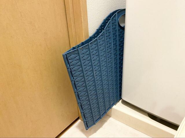 【seiei（セイエイ）のランドリーバスケット】洗濯機横の隙間にも収納できます