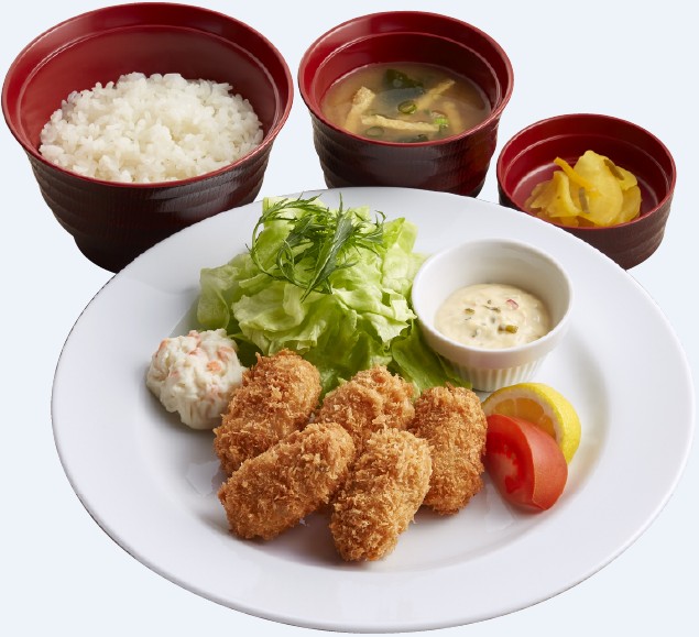 広島県産かきフライ定食
