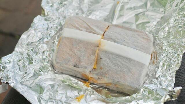 【広島の人気カフェ3選 ”morgan”】アルミホイルに包まれているので温かい状態が保たれていました!