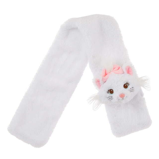 【キッズ用】マリー おしゃれキャット キッズ用マフラー ホワイト ENJOY WINTER 2,700円