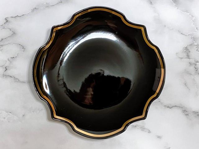 【Francfranc】ラフィネ プレート S ブラック／税込800円