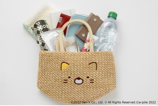 【すみっコぐらし×アジョリー かごバッグ】サイズ（約）: 高さ17cm×幅27cm×底直径17cm［最大］